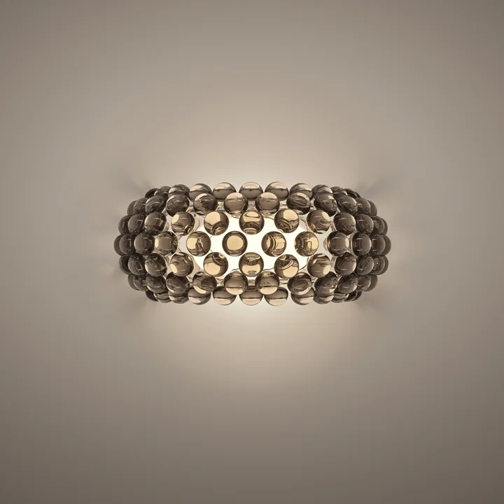 Caboche Plus media LED wall lamp from Foscarini in gray