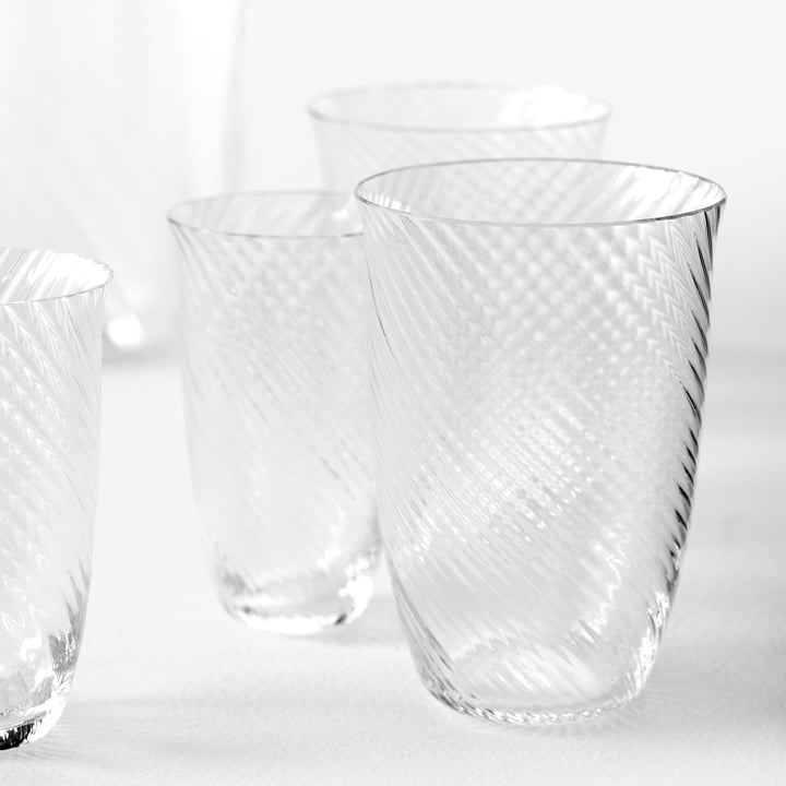 The various Collect drinking glasses from & Tradition