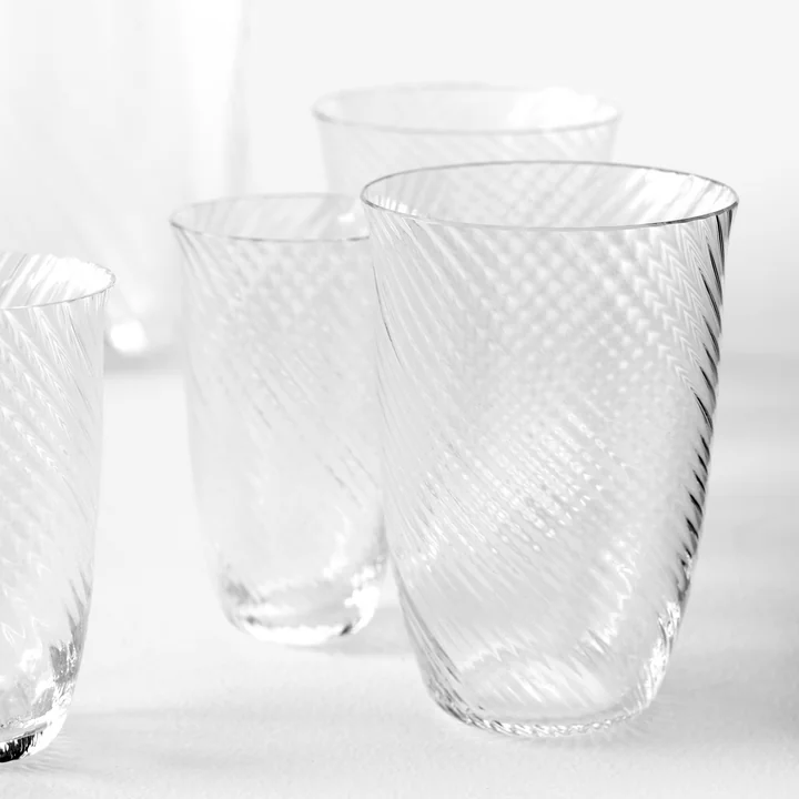 The various Collect drinking glasses from & Tradition