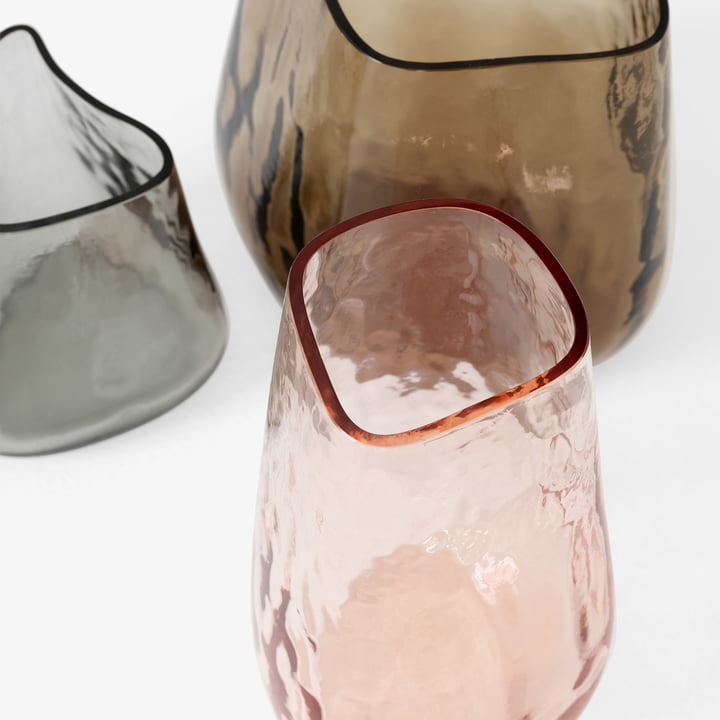 The Collect glass vases from & Tradition are mouth blown and cut.