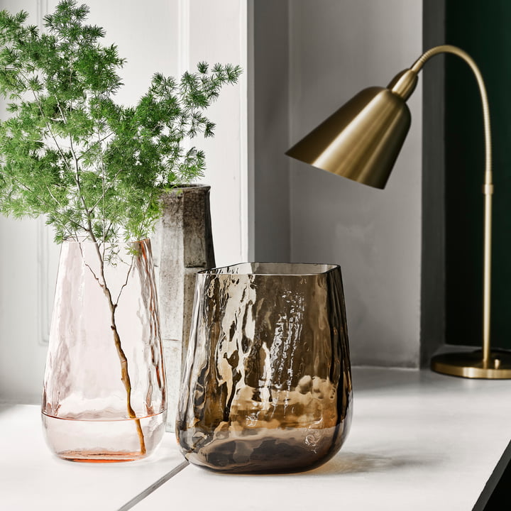 The Collect glass vase from & Tradition are designed by Space Copenhagen