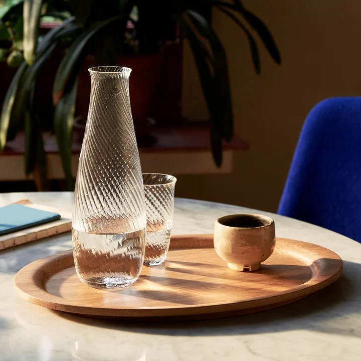 The Collect Carafe on the Collect Tray from & Tradition