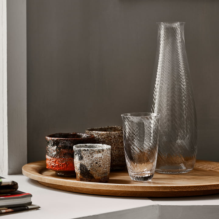 The Collect carafe and the glasses from & Tradition resemble decorative objects