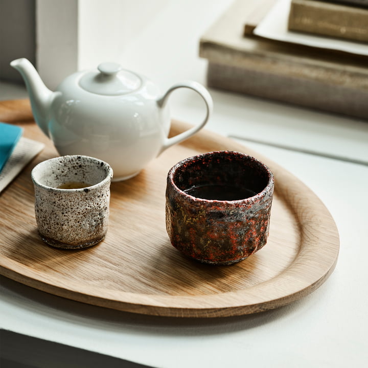 The Collect tray from & Tradition for serving tea and cups