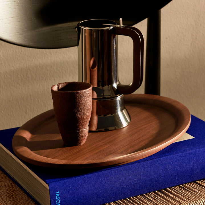 The Collect tray from & Tradition shows a beautiful wood grain