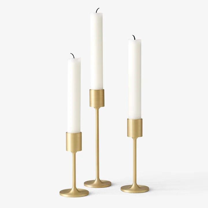 The Collect candle holders from & Tradition with candles