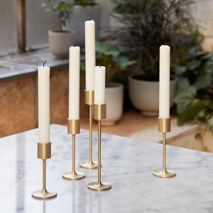 The Collect candle holder from & Tradition on a marble surface