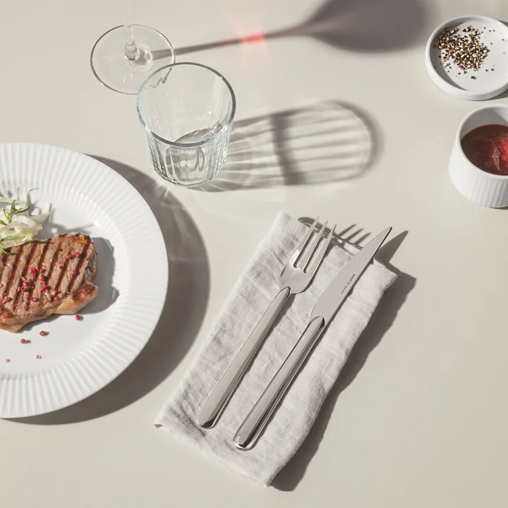 Stainless steel barbecue cutlery