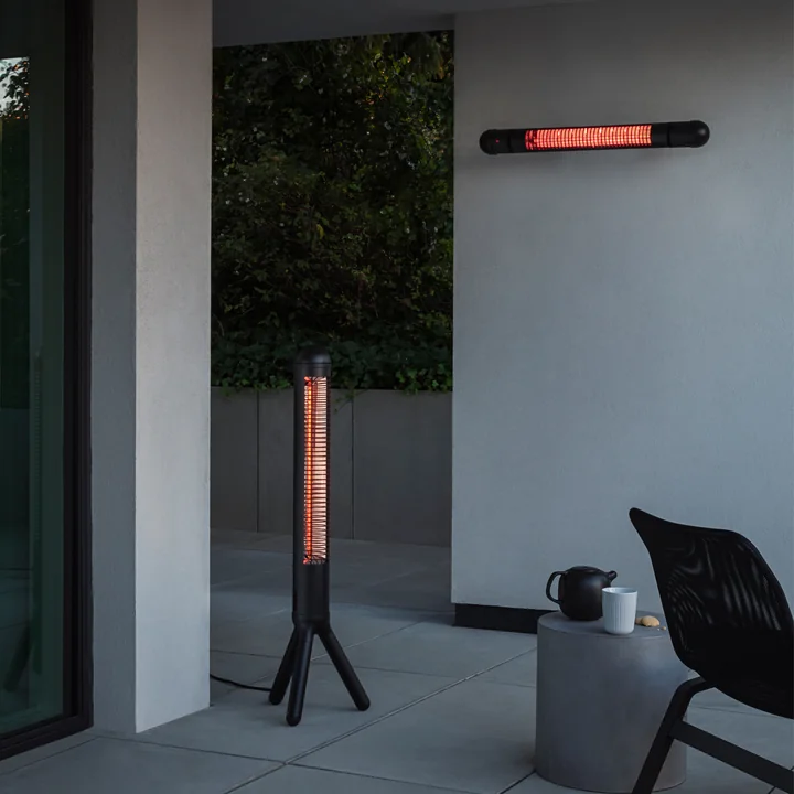 Radiant heater for the terrace