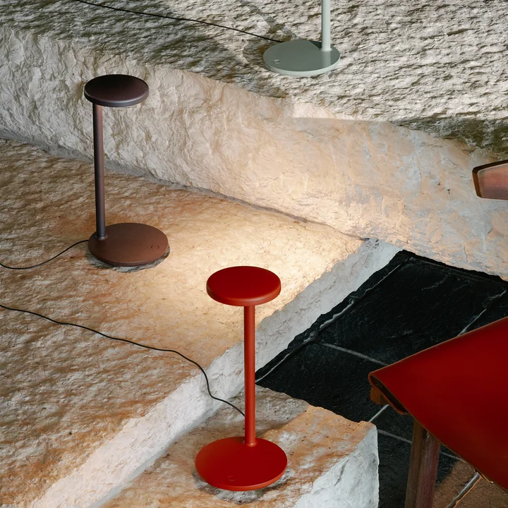The powerful Oblique LED table lamp from Flos is perfect for the office