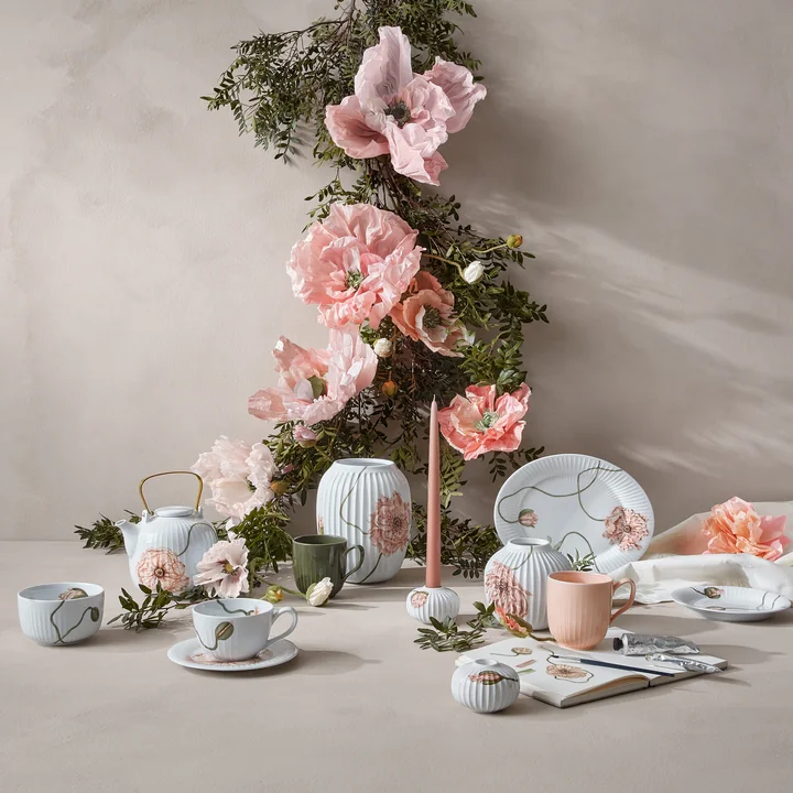 The delightful Hammershøi Poppy collection of Kähler Design