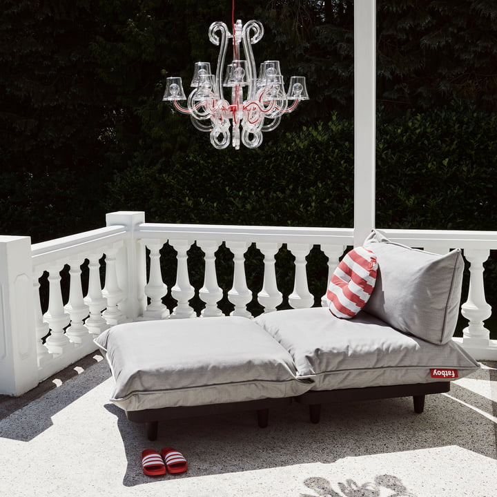 The Paletti Outdoor sofa from Fatboy on the stylish balcony