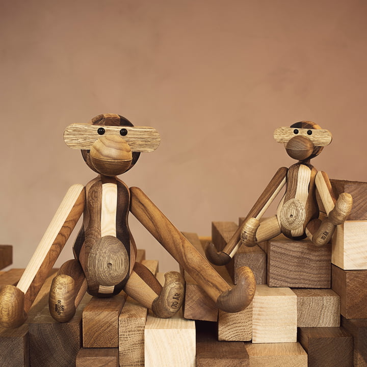 Wooden monkey by Kay Bojesen in the Reworked anniversary edition