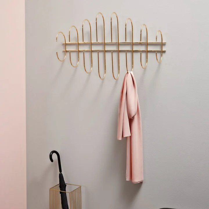 The Moveo wall coat rack from AYTM with scarf