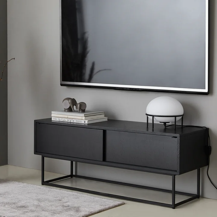 Virka Lowboard from Woud in black oak