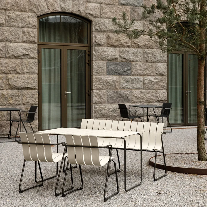 Outdoor furniture from recycled fishing nets