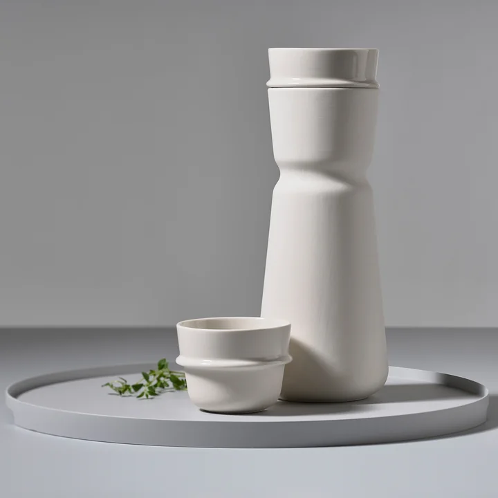 The Inu tableware on the Singles metal tray from Zone Denmark