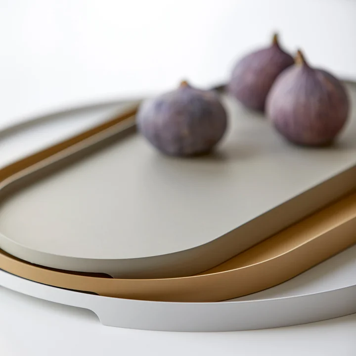 The Singles metal trays stacked from Zone Denmark