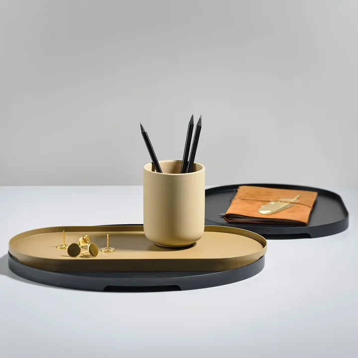 The Singles metal tray from Zone Denmark as a stylish presentation plate