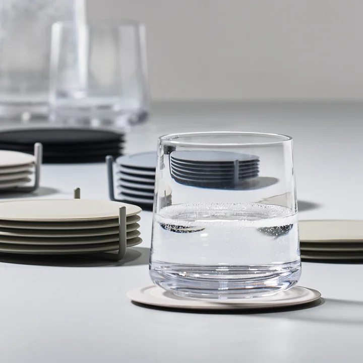 The Rocks drinking glasses from Zone Denmark with solid bottom