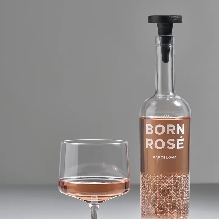 The Rocks wine stopper Nest from Zone Denmark in a champagne bottle
