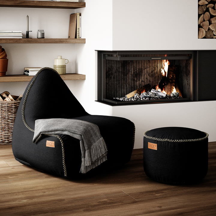 Rustic Home Decor Bean Bag Chair, Minimalist Scandinavian Floor