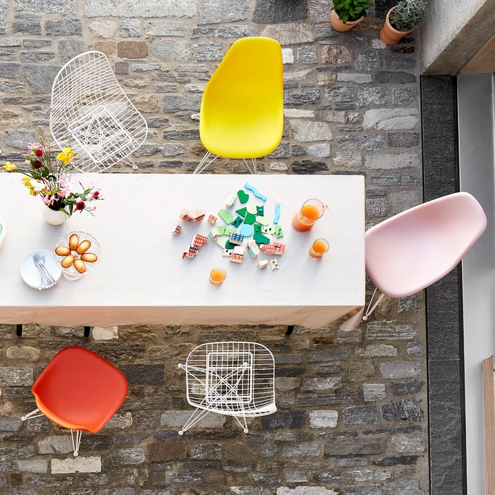 Fresh colors with chairs from Vitra