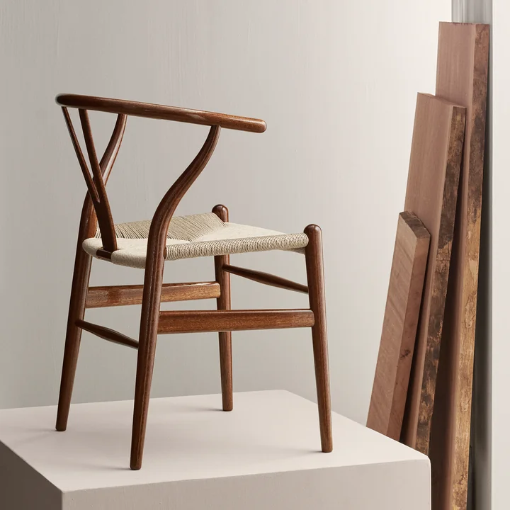 FSC certified mahogany wood for the limited CH24 Wishbone Chair from Carl Hansen