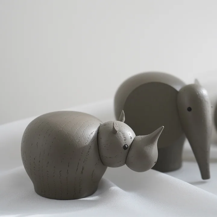 Rina Rhino and Nunu Elephant by Woud