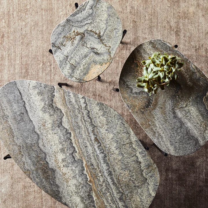 La Terra Side table from Woud in grey