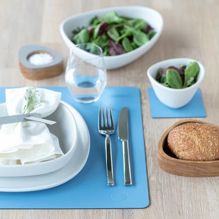 Placemat Square L 35 x 45 cm from Lind DNA in Nupo cool blue