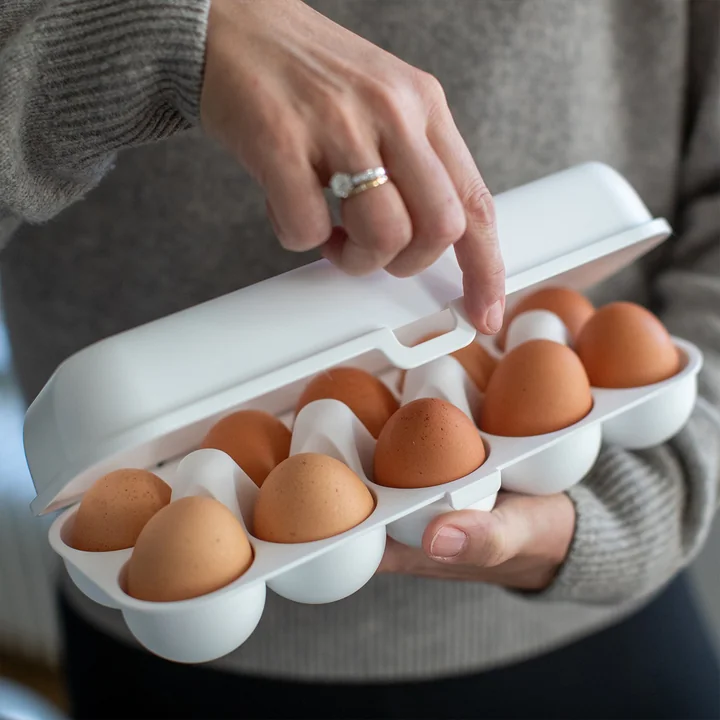 Eggs to go Reusable egg container from Koziol