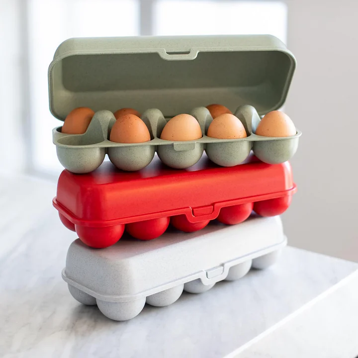 Eggs to go Reusable egg container from Koziol