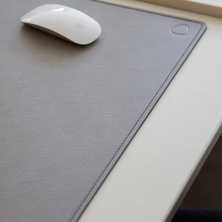 Work Mat Square XXL 54 x 74 cm from Lind DNA in Cloud light grey / anthracite