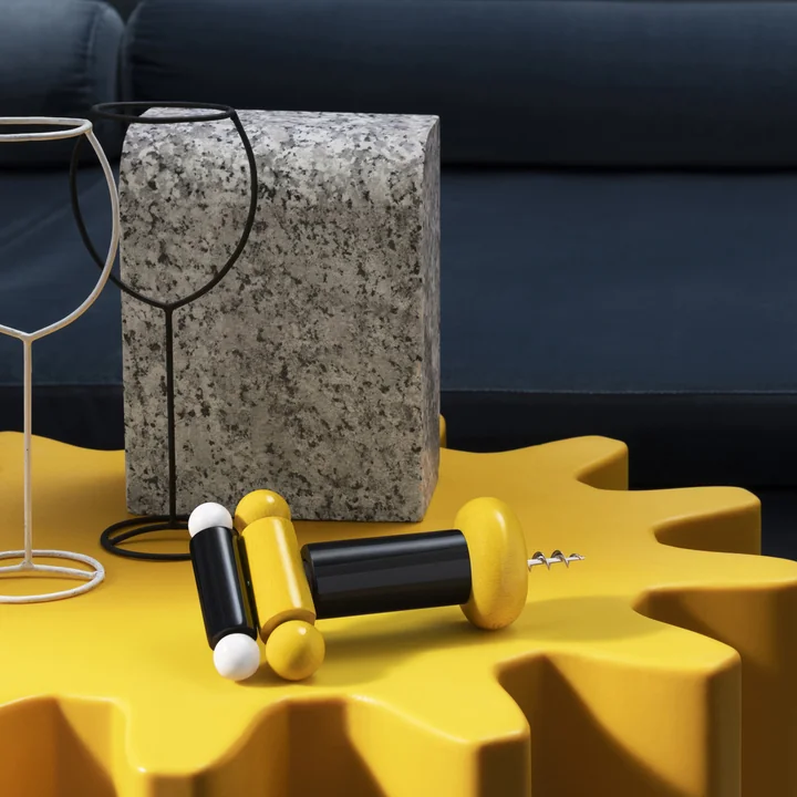 Twergi Corkscrew from Alessi in black / yellow / white