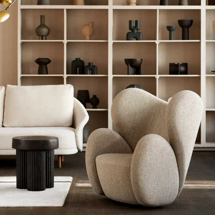 The Gear side table from Norr11 with fluted legs