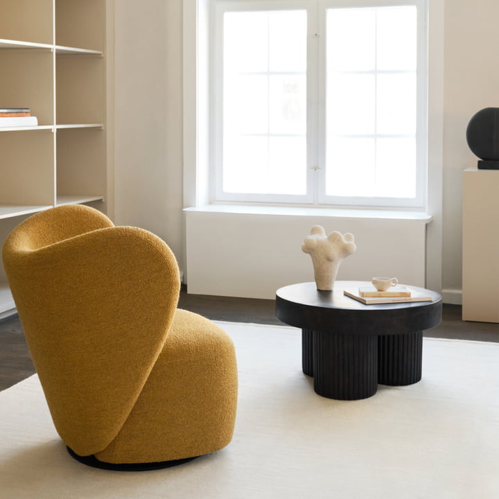 The low Gear side table from Norr11 next to the Big Big armchair