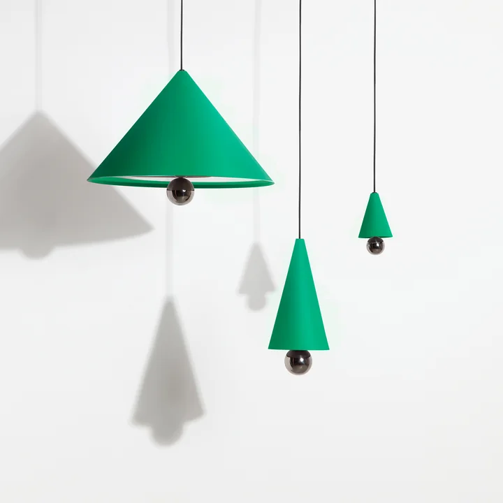 Cherry LED pendant light from Petite Friture in mint green