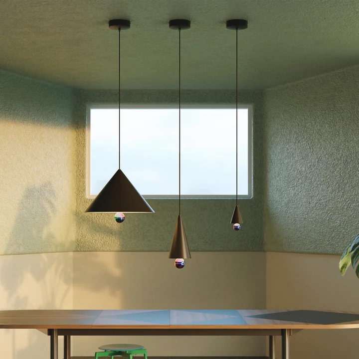 Cherry LED pendant light from Petite Friture in black