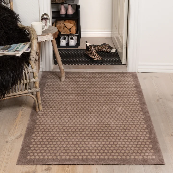 Dot Doormat 90 x 130 cm from tica copenhagen in sand / beige