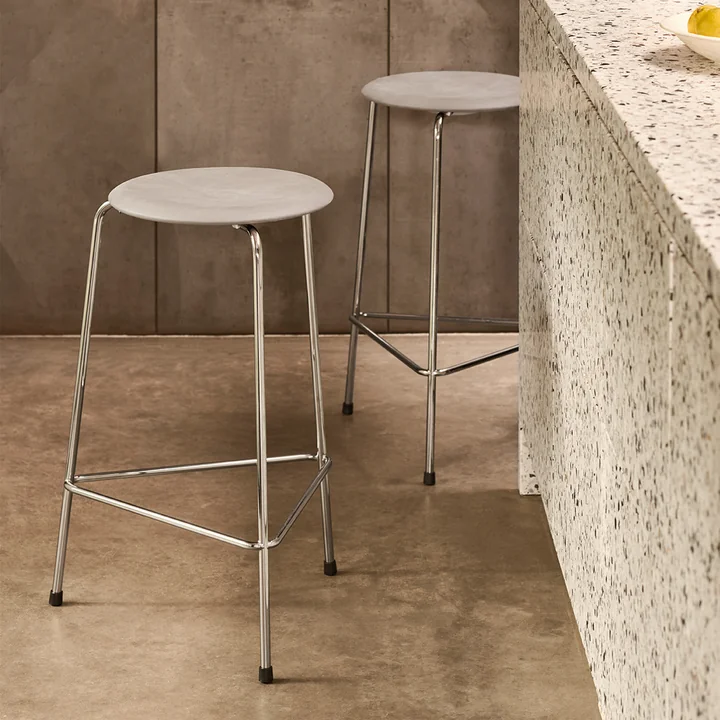 The Dot bar stool from Fritz Hansen is resource friendly