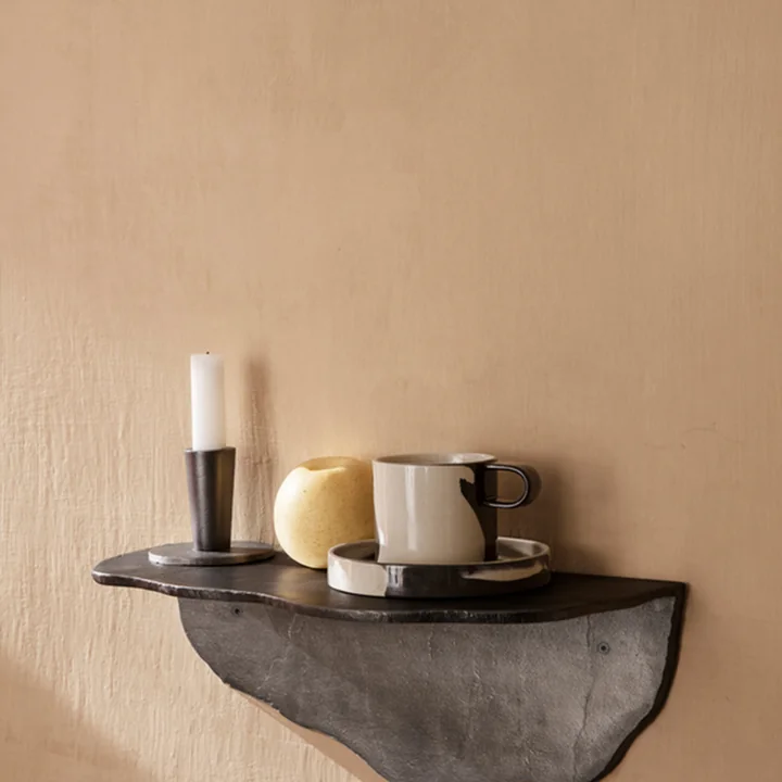 Inlay Stoneware mug with plate by Ferm Living
