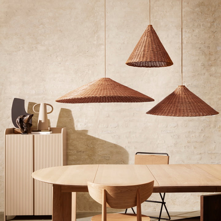 Dou rattan lampshade from ferm Living