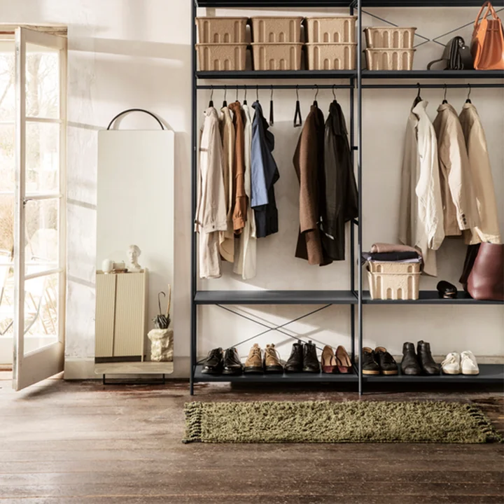 Amass High pile runner from Ferm Living in olive