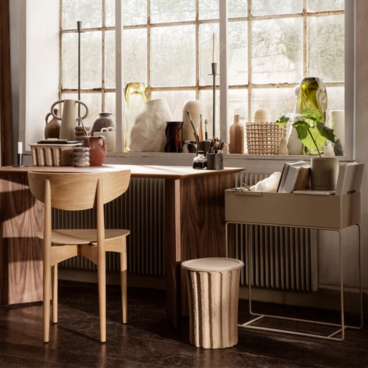 Herman Chair with wooden frame from Ferm Living in natural oak