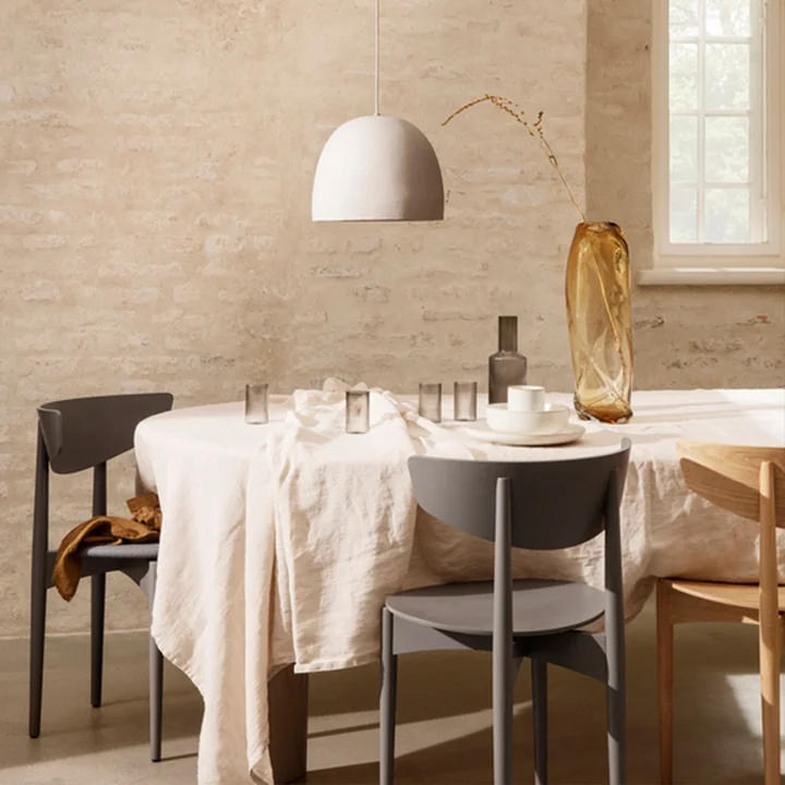 Herman Chair (wooden frame) from Ferm Living as a dining chair