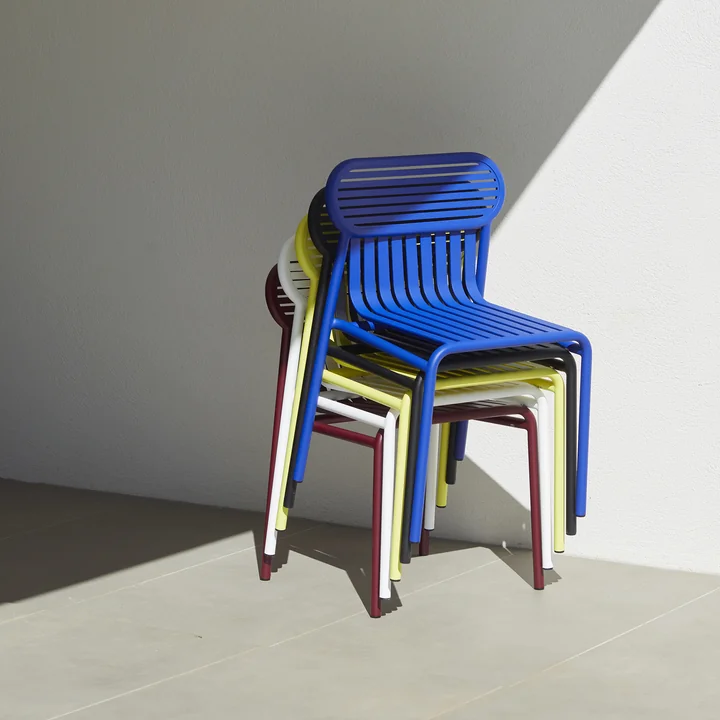 The Week-End Outdoor chair from Petite Friture stacked