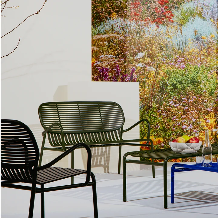 The Week-End sofa Outdoor from Petite Friture offers a high level of comfort