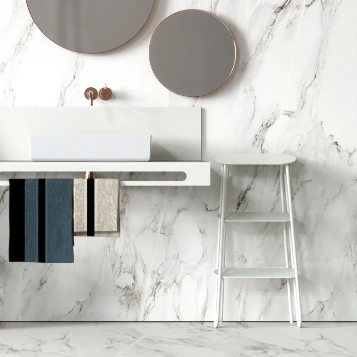 The elegant Bukto step stool from Frost folded up
