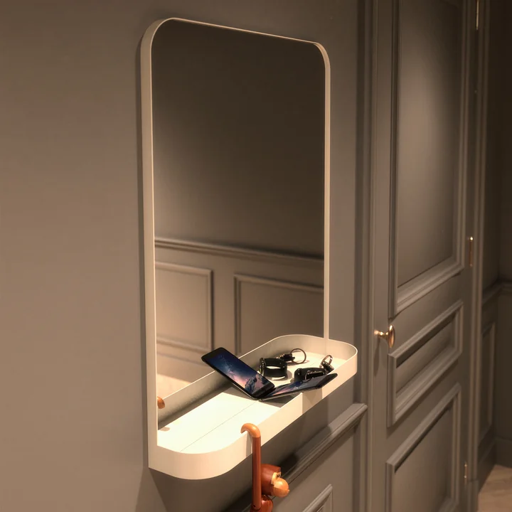 The Signatures TB600 mirror with shelf from Frost fulfils several functions